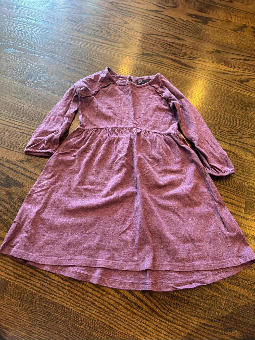 GAP Girls Long-Sleeve Plum Knit A-Line Dress